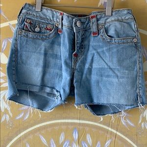 True Religion Billy Super Ts cutoff shorts